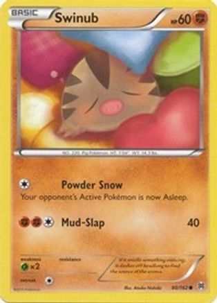 Swinub 080/162  - Reverse Holofoil XY  BREAKthrough - Common
