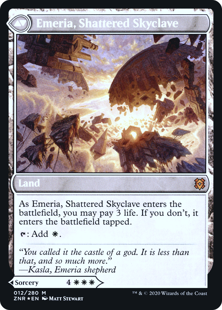 Emeria's Call // Emeria, Shattered Skyclave (PRE-12S) - Zendikar Rising Promos Foil