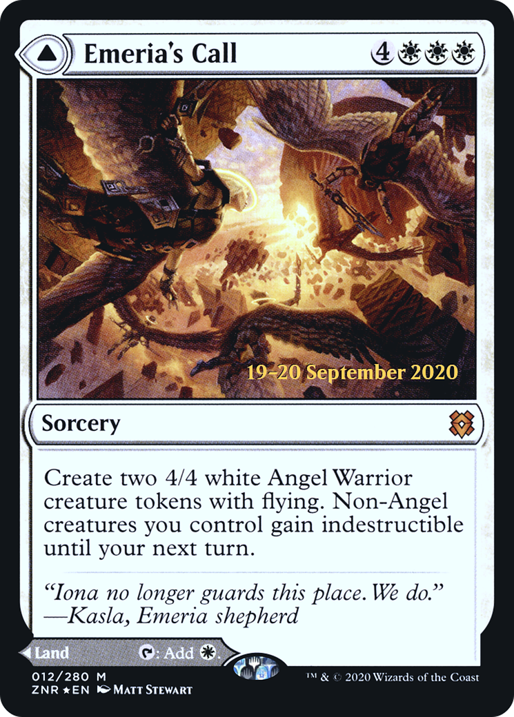 Emeria's Call // Emeria, Shattered Skyclave (PRE-12S) - Zendikar Rising Promos Foil
