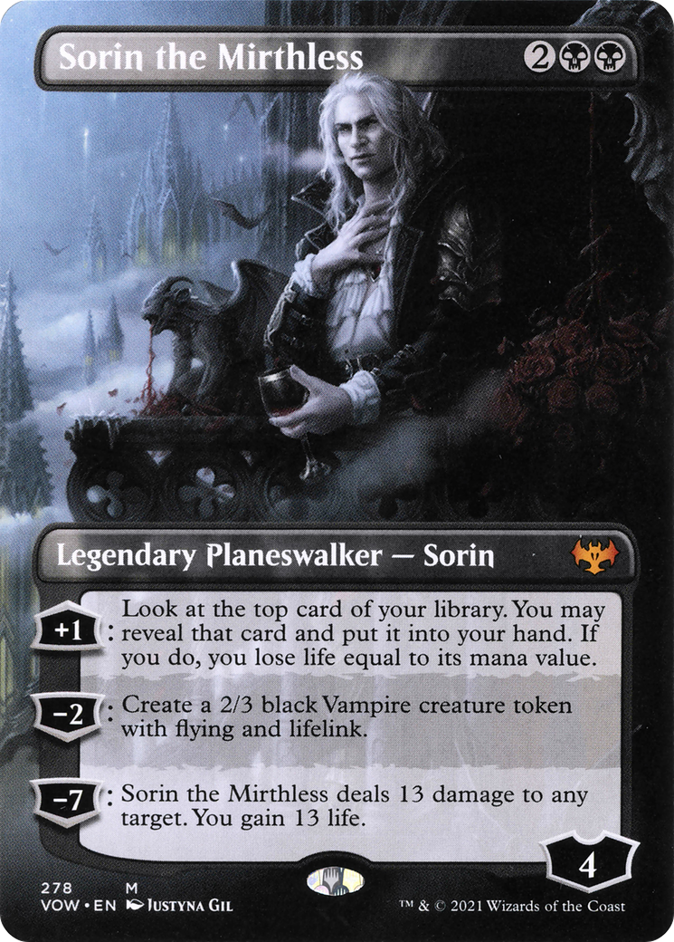 Sorin the Mirthless (VOW-278) - Innistrad: Crimson Vow (Borderless)