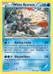 White Kyurem 021/124  - Reverse Holofoil XY  Fates Collide - Holo Rare