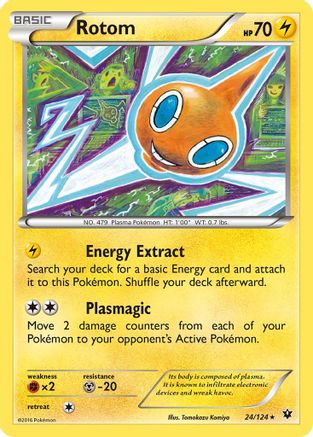 Rotom 024/124  XY  Fates Collide - Rare