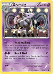 Grumpig 031  - Reverse Holofoil XY  Fates Collide - Rare