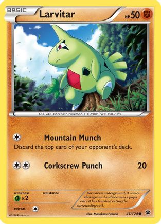 Larvitar (41) 041/124  XY  Fates Collide - Common