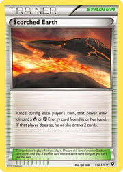 Scorched Earth 110/124  - Reverse Holofoil XY  Fates Collide - Uncommon