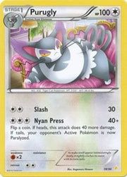 Purugly (19) 019  XY Trainer Kit Pikachu Libre & Suicune - Common