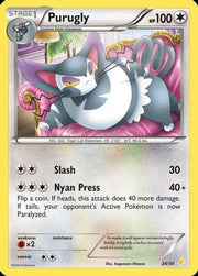 Purugly (24) 024  XY Trainer Kit Pikachu Libre & Suicune - Common
