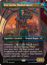 Sita Varma, Masked Racer (DFT-368) - Aetherdrift (Borderless) Foil