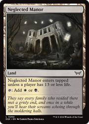 Neglected Manor (DSK-264) - Duskmourn: House of Horror Foil