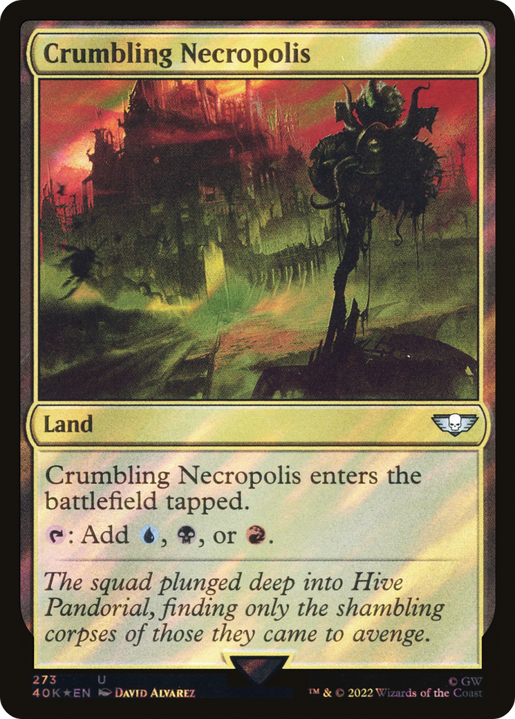 Crumbling Necropolis (40K-273) - Warhammer 40,000 Commander Foil