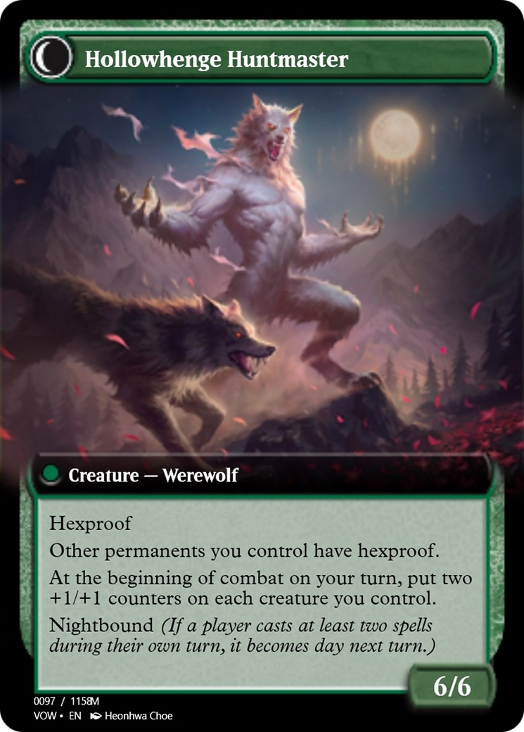 Avabruck Caretaker // Hollowhenge Huntmaster (PRM-95433) - Magic Online Promos Foil