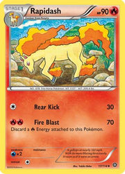 Rapidash 017/114  - Reverse Holofoil XY  Steam Siege - Uncommon