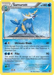 Samurott 032/114  - Reverse Holofoil XY  Steam Siege - Rare
