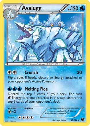 Avalugg 037/114  XY  Steam Siege - Rare