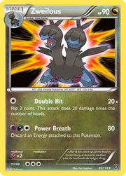 Zweilous 085/114  - Reverse Holofoil XY  Steam Siege - Uncommon