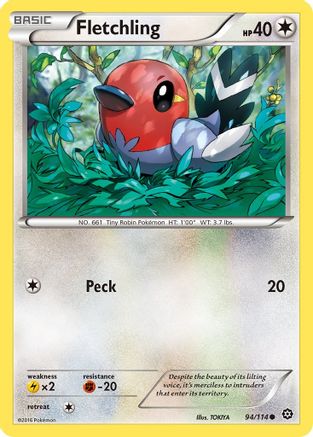 Fletchling 094/114  XY  Steam Siege - Common
