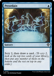 Preordain (OTC-107) - Outlaws of Thunder Junction Commander