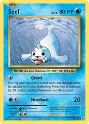 Seel 028/108  - Reverse Holofoil XY  Evolutions - Common