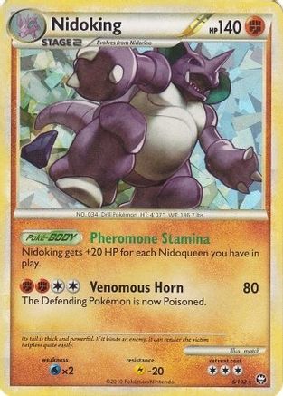 Nidoking 006/102  - Holofoil Deck Exclusives - Holo Rare