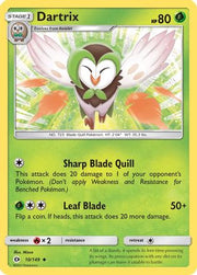 Dartrix 010/149  - Reverse Holofoil SM Base Set - Uncommon