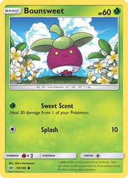 Bounsweet 018/149  - Reverse Holofoil SM Base Set - Common