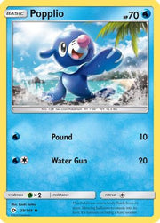 Popplio 039/149  - Reverse Holofoil SM Base Set - Common