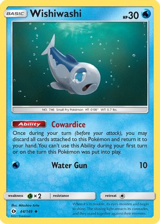 Wishiwashi 044/149  SM Base Set - Uncommon