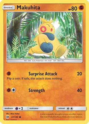 Makuhita 067/149  SM Base Set - Common