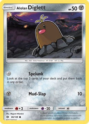 Alolan Diglett 086/149  - Reverse Holofoil SM Base Set - Common