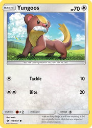 Yungoos 109/149  - Reverse Holofoil SM Base Set - Common