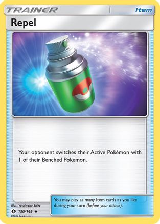 Repel 130/149  - Reverse Holofoil SM Base Set - Uncommon