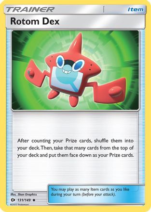 Rotom Dex 131/149  - Reverse Holofoil SM Base Set - Uncommon