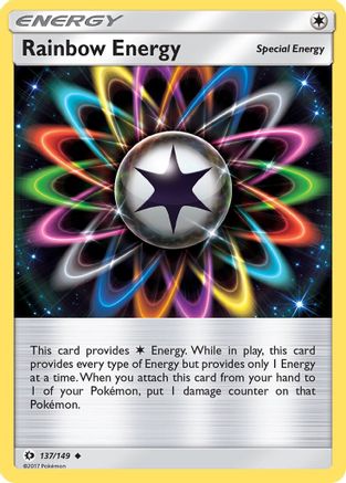 Rainbow Energy 137/149  - Reverse Holofoil SM Base Set - Uncommon