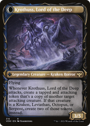 Runo Stromkirk // Krothuss, Lord of the Deep (VOW-316) - Innistrad: Crimson Vow: (Showcase, Double Faced Transform)