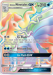 Alolan Ninetales GX (Secret) 150  - Holofoil SM  Guardians Rising - Secret Rare