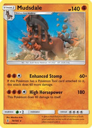 Mudsdale 076/145  - Reverse Holofoil SM  Guardians Rising - Holo Rare
