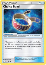 Choice Band 121/145  - Reverse Holofoil SM  Guardians Rising - Uncommon