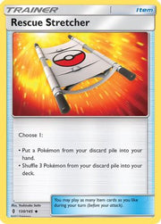 Rescue Stretcher 130/145  - Reverse Holofoil SM  Guardians Rising - Uncommon