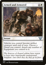 Armed and Armored (NEC-080) - Neon Dynasty Commander