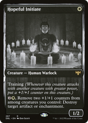 Hopeful Initiate (DBL-287) - Innistrad: Double Feature Foil
