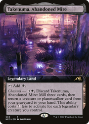 Takenuma, Abandoned Mire (NEO-505) - Kamigawa: Neon Dynasty: (Extended Art)