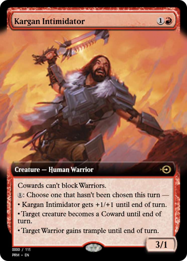 Kargan Intimidator (PRM-83794) - Magic Online Promos Foil