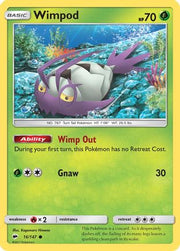 Wimpod 016/147  - Reverse Holofoil SM  Burning Shadows - Common