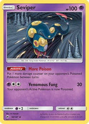 Seviper 050/147  - Reverse Holofoil SM  Burning Shadows - Uncommon