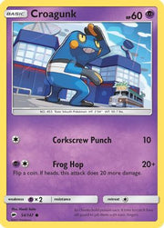 Croagunk 054/147  SM  Burning Shadows - Common