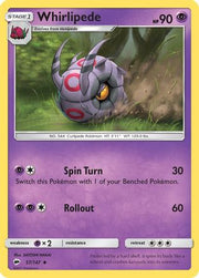 Whirlipede 057/147  SM  Burning Shadows - Uncommon