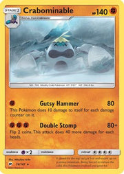 Crabominable 074  SM  Burning Shadows - Rare