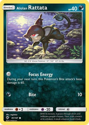Alolan Rattata 081/147  SM  Burning Shadows - Common