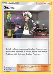 Guzma 115/147  SM  Burning Shadows - Uncommon