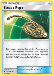 Escape Rope 114/147  - Reverse Holofoil SM  Burning Shadows - Uncommon
